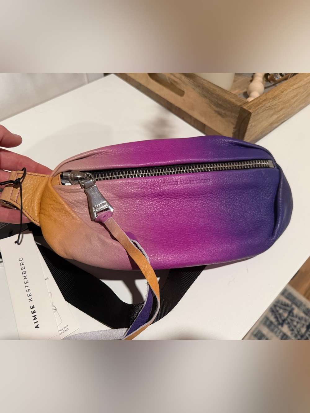 Aimee Kestenberg Ombre Leather Milan Bum Bag